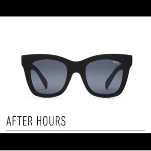 • QUAY After Hours Black Matte Sunglasses •